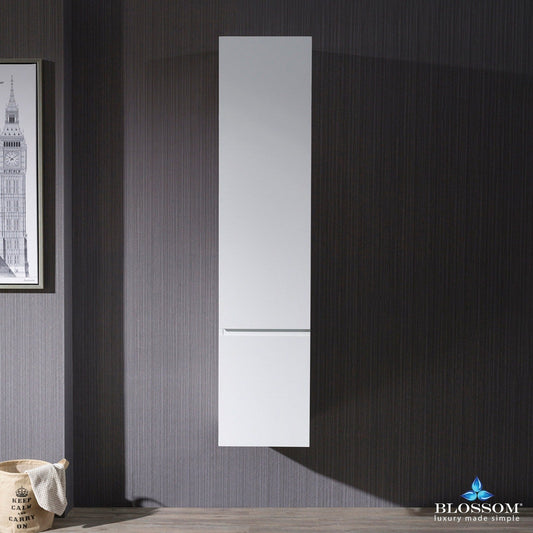 Blossom Monaco 15 Inch Wall Hung Linen Cabinet - V8000 15 01 - Backyard Provider