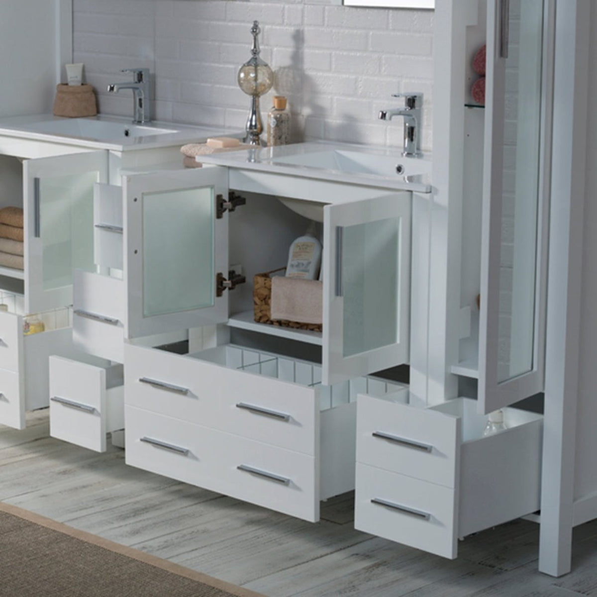 Blossom Sydney 102 Inch Bathroom Vanity - V8001 102 01 - Backyard Provider