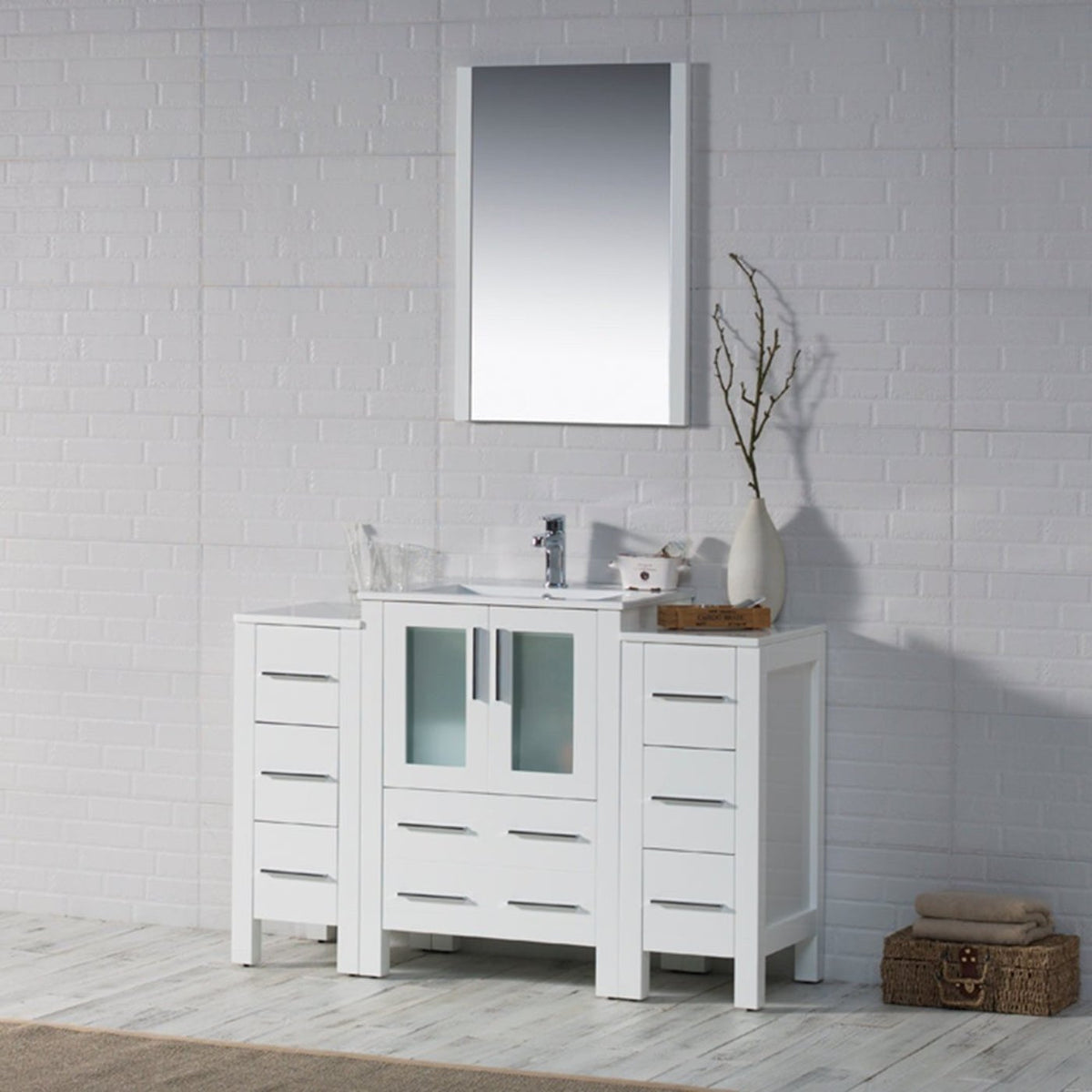 Blossom Sydney 48 Inch Bathroom Vanity with Side Cabinet - V8001 48S 01 - Backyard Provider
