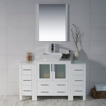 Blossom Sydney 54 Inch Bathroom Vanity with Side Cabinet - V8001 54 01 - Backyard Provider