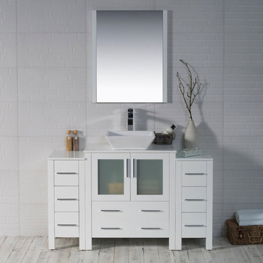 Blossom Sydney 54 Inch Bathroom Vanity with Side Cabinet - V8001 54 01 - Backyard Provider
