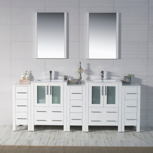 Blossom Sydney 84 Inch Bathroom Vanity with Side Cabinet - V8001 84S 01 - Backyard Provider