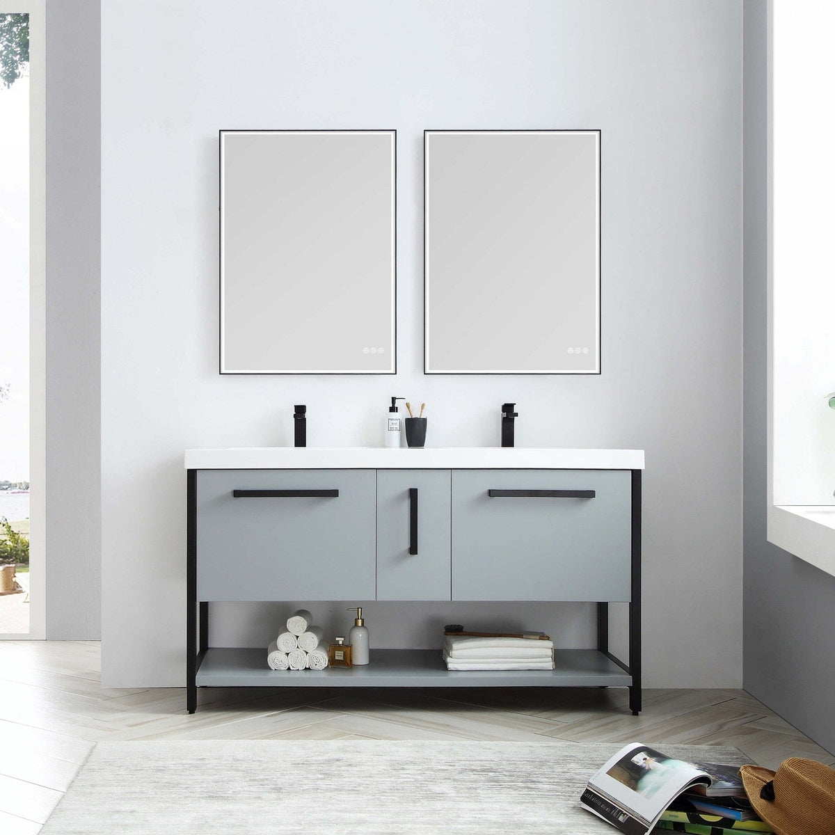 Blossom Riga 60 Inch Bathroom Vanity - V8022 60 01 - Backyard Provider