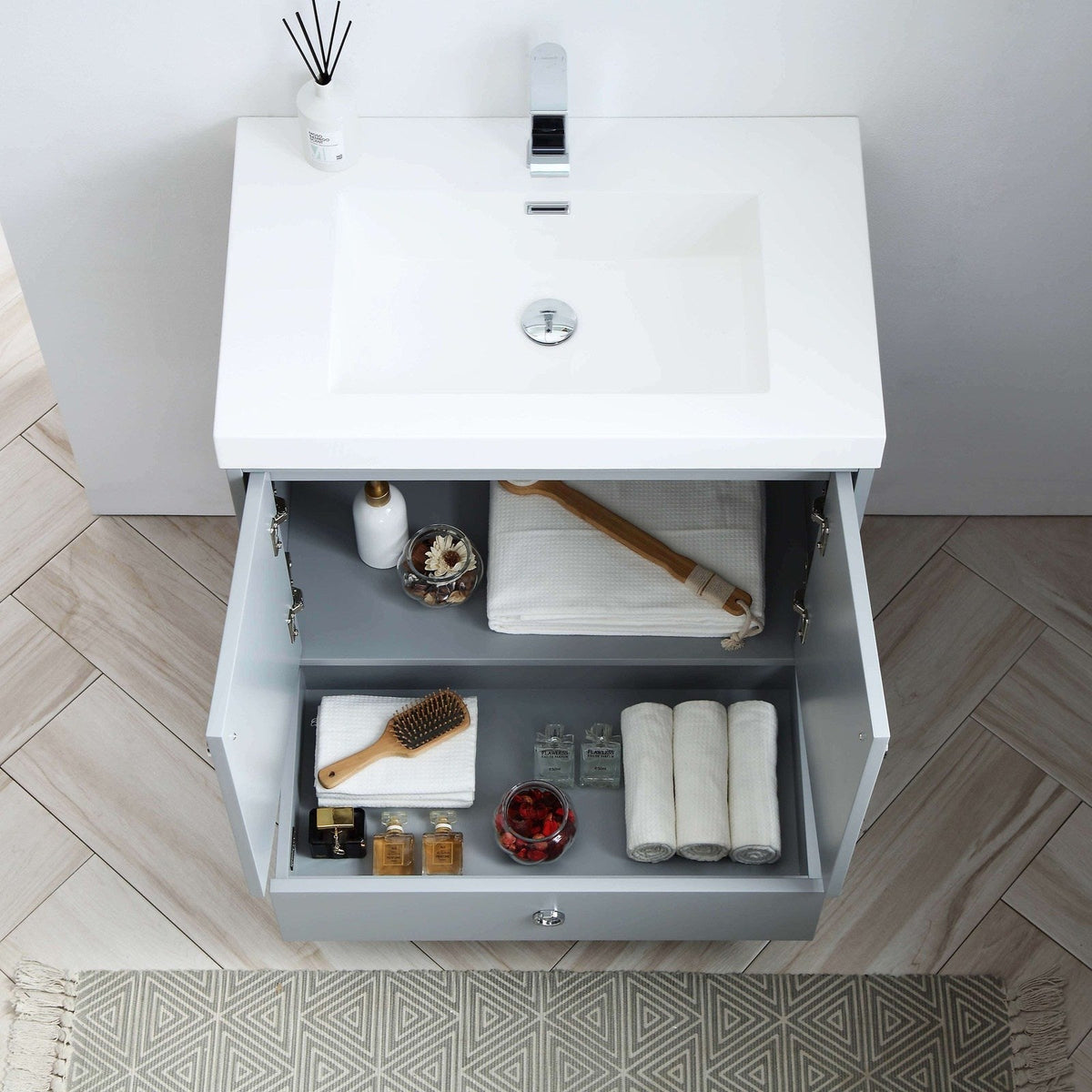 Blossom Lyon 30 Inch Bathroom Vanity - V8023 30 01 - Backyard Provider