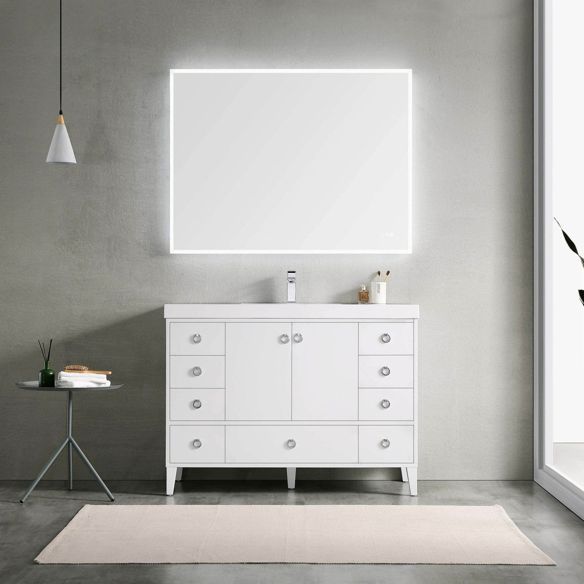 Blossom Lyon 48 Inch Bathroom Vanity – Single Sink - V8023 48 01S - Backyard Provider