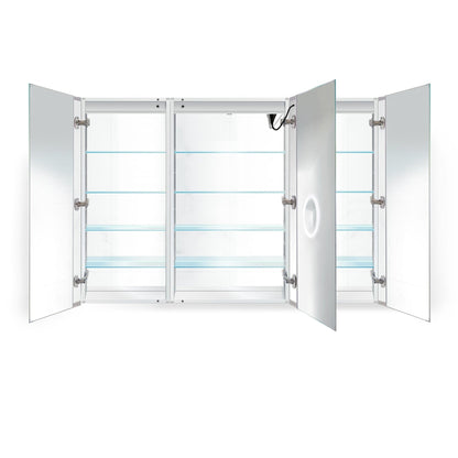 Krugg Svange 6636LRR 66" X 36" LED Medicine Cabinet with Dimmer & Defogger SVANGE6636DLRR