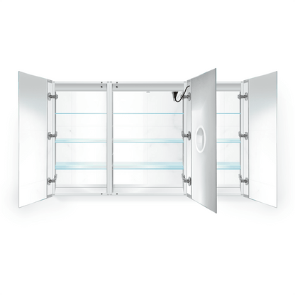 Krugg Svange 6036LRR 60" X 36" LED Medicine Cabinet with Dimmer & Defogger SVANGE6036LRR