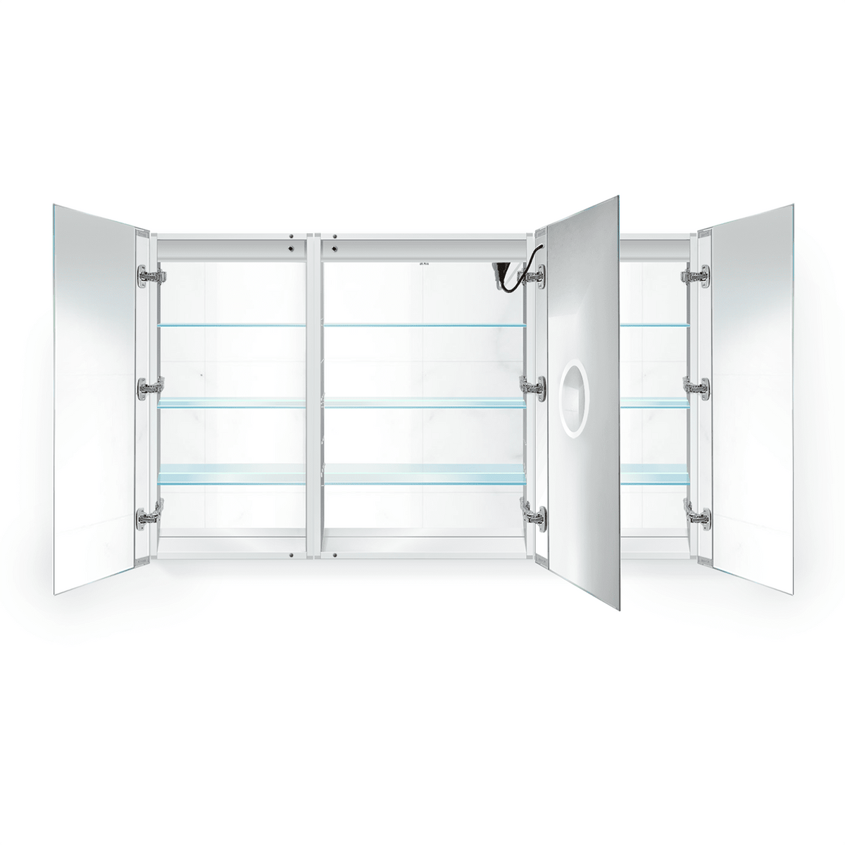 Krugg Svange 6036LRR 60" X 36" LED Medicine Cabinet with Dimmer & Defogger SVANGE6036LRR
