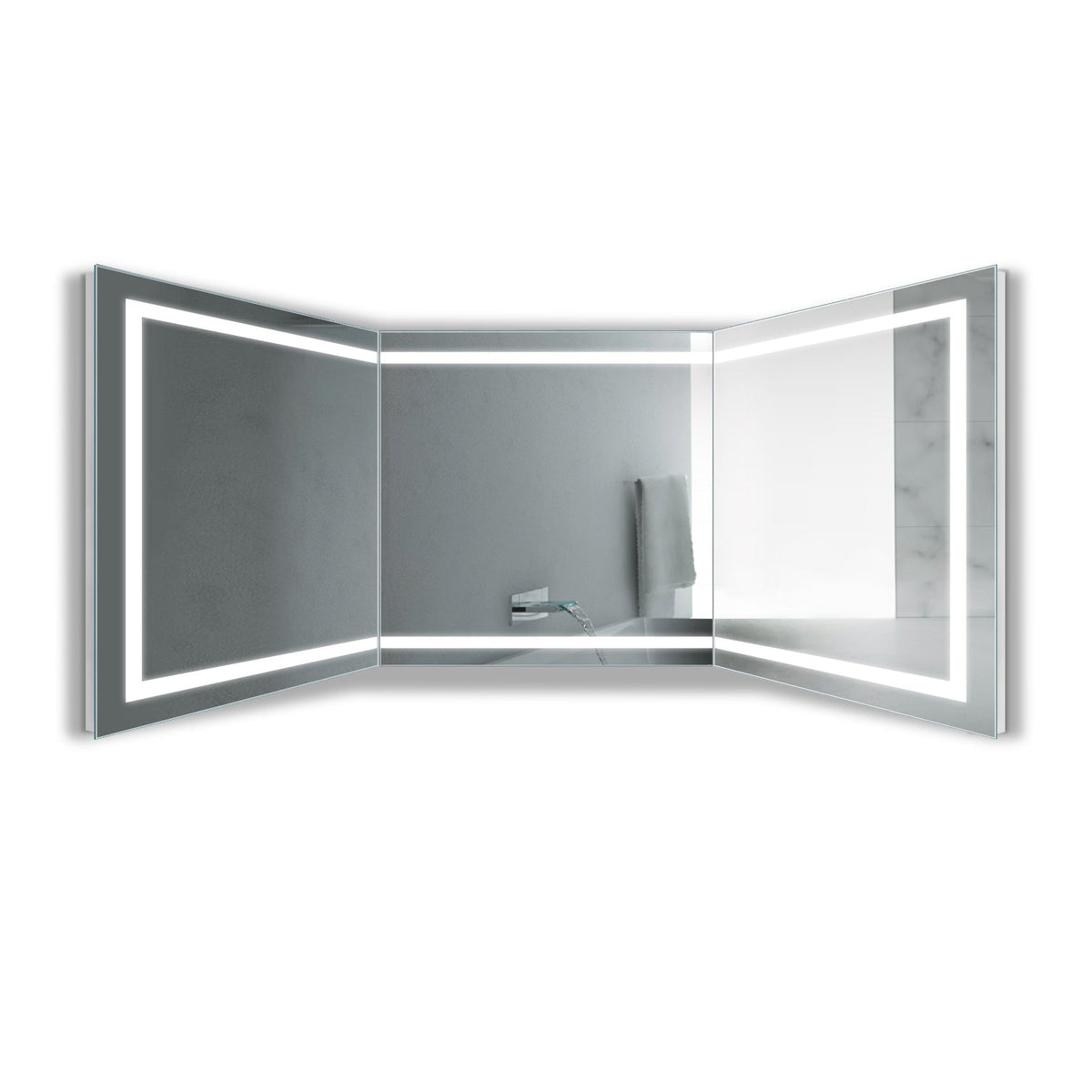 Krugg Mod SM Long 144" LED Mirror 9MODSMLONG9