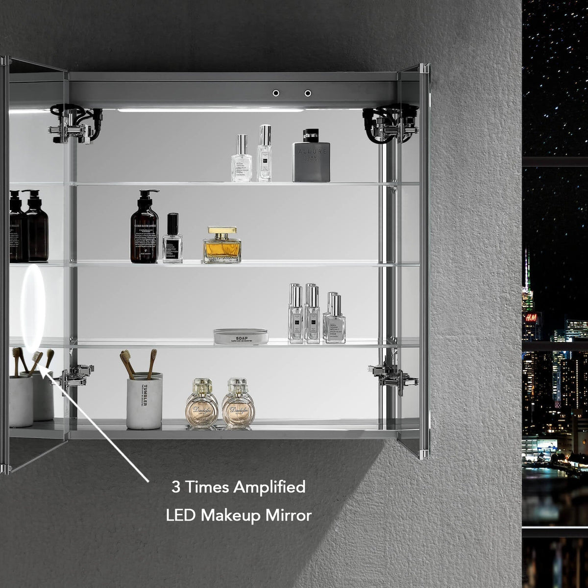 Blossom Asta – 30 Inches LED Medicine Cabinet - MCL2 3032 - Backyard Provider