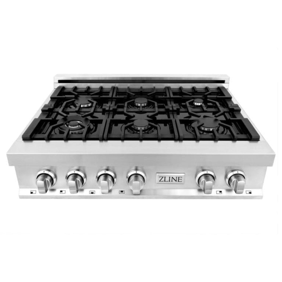 ZLINE Kitchen Appliance Package with 36 in. Stainless Steel Rangetop and 30 in. Double Wall Oven, 2KP-RTAWD36