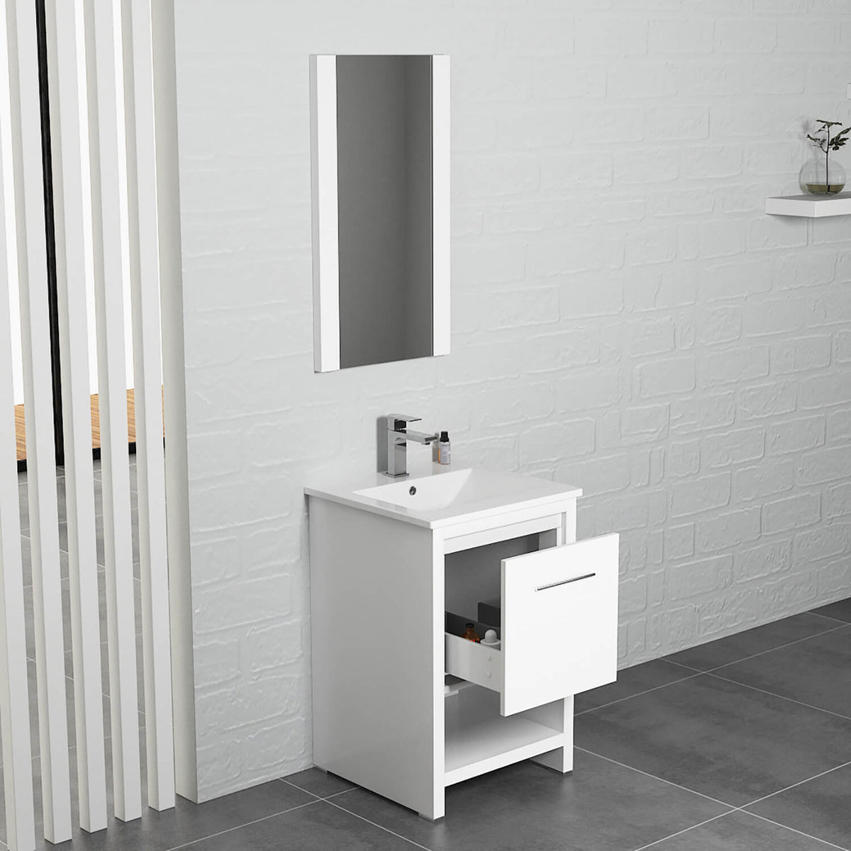 Blossom Milan 20 Inch Bathroom Vanity - V8014 20 01 - Backyard Provider