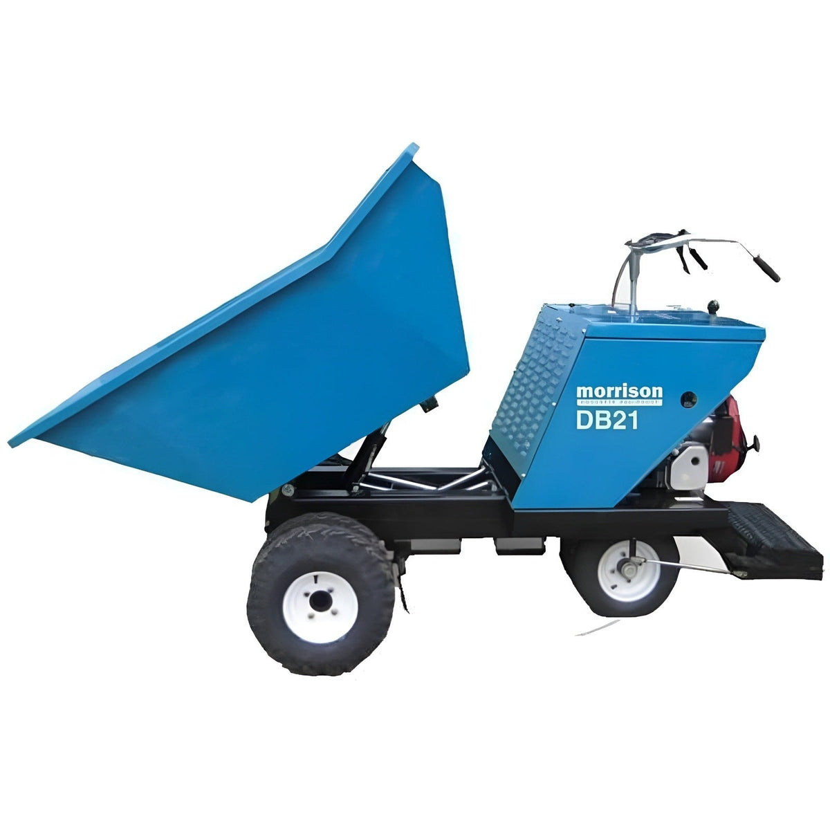 Bartell Global Morrison Concrete Power Buggy, 21 Cu Feet, 3200lb Load, Vanguard 18HP, Elec Start, Foam Tires, Steel Bucket - DB21