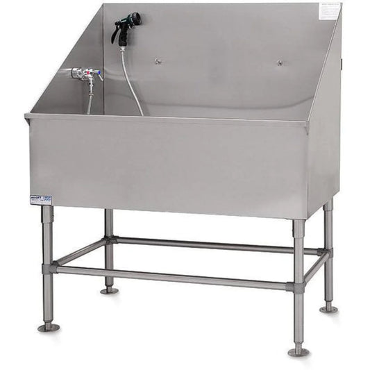 PETLIFT Stainless Steel Classic Dog Grooming Bath Tub 60" - PL-BT-LE58