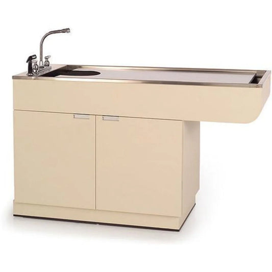 PETLIFT Veterinary Wet Table Stainless Steel Top & Storage Multi Purpose Single Level - PL-TWC-800-48