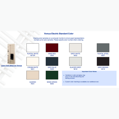 Runtal Versus Hardwired Mounted Towel Warmer - 22.8"w x 68.5"h - VTRERD -6923