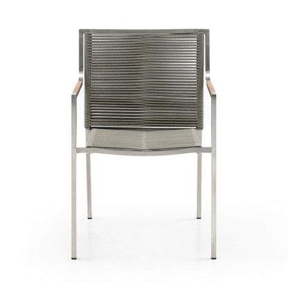 Whiteline Modern Living Rhea Outdoor Dining Armchair - DAC1834-LBRN