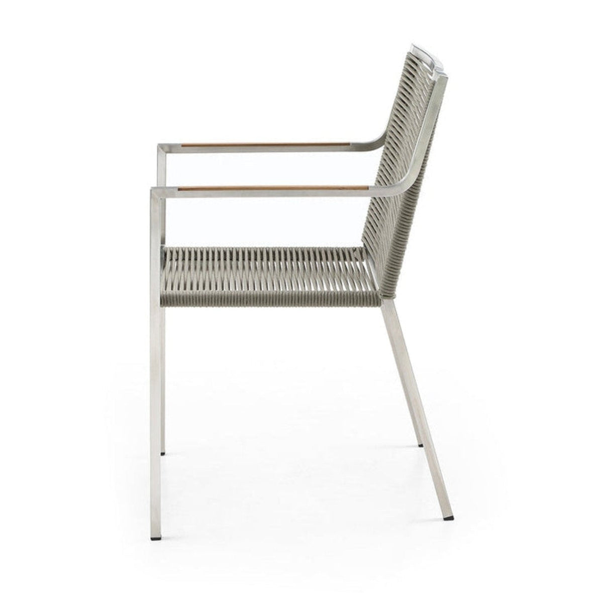 Whiteline Modern Living Rhea Outdoor Dining Armchair - DAC1834-LBRN