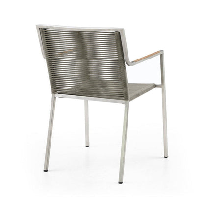 Whiteline Modern Living Rhea Outdoor Dining Armchair - DAC1834-LBRN
