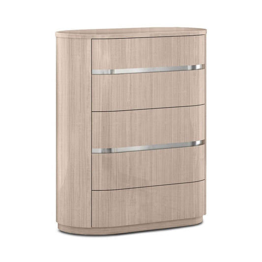 Whiteline Modern Living Waves Chest of Drawers - CD1753-BEI