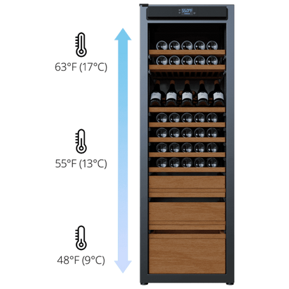 Wine Guardian Luxury Connoisseur Style Multi Zone Wine Coolers - 99H0412-03